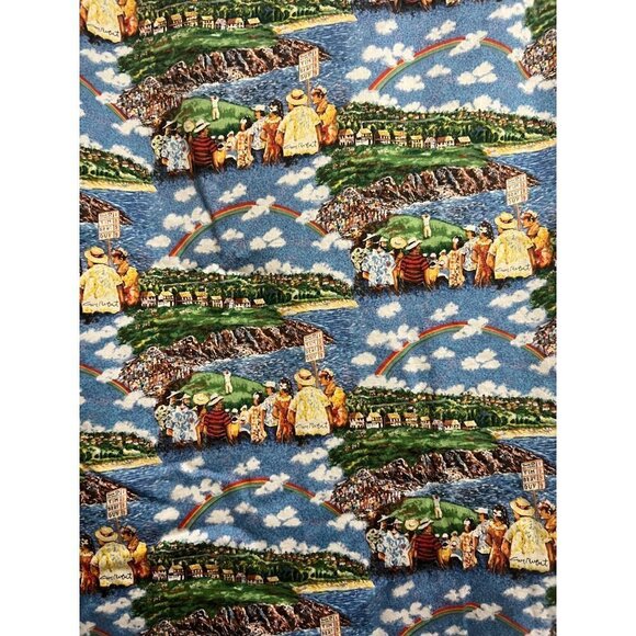 Reyn Spooner Guy Buffet Mens Vintage Hawaiian Button Up Shirt Medium Hawaii USA - Picture 6 of 7